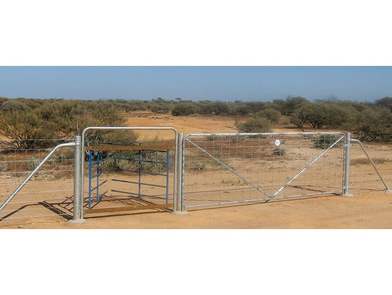 Strainer Assembly Tubular Fence with gate
